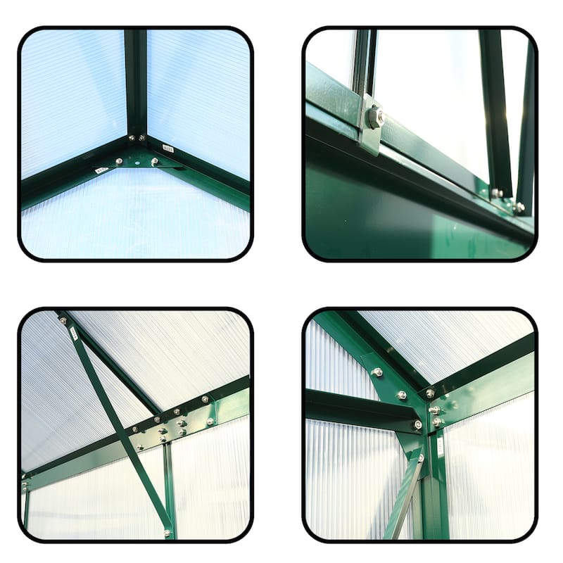 Heavy Duty Outdoor Aluminum Walk-in Green House