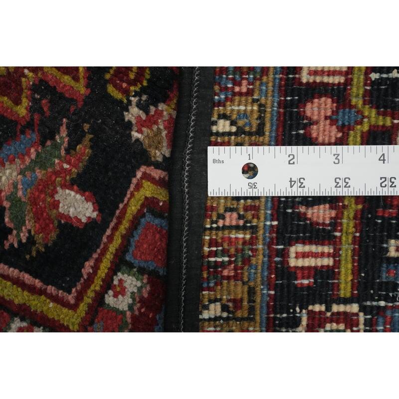 Hand Knotted Oriental 100% Wool Carpet Traditional Medallion Red Heriz Area Rug - 11' 8'' X 8' 6''