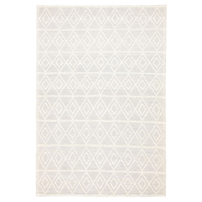 ECARPETGALLERY Braid weave Sienna Cream Wool Rug - 6'2 x 8'11 - Cream - 6'2 x 8'11