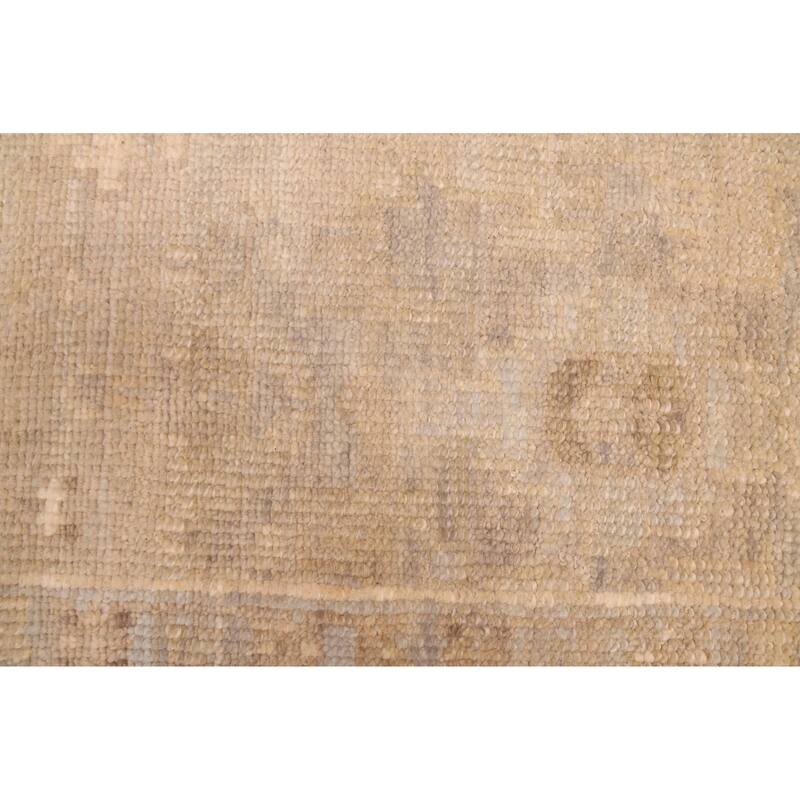 ECARPETGALLERY Hand-knotted Kavya Oushak Light Khaki Wool Rug - 8'9 x 12'5
