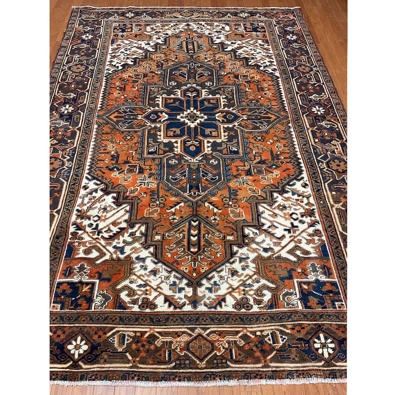 HERAT ORIENTAL Fine Heriz Wool Rugs 6'5" x 9'5" Bed Bath & Beyond