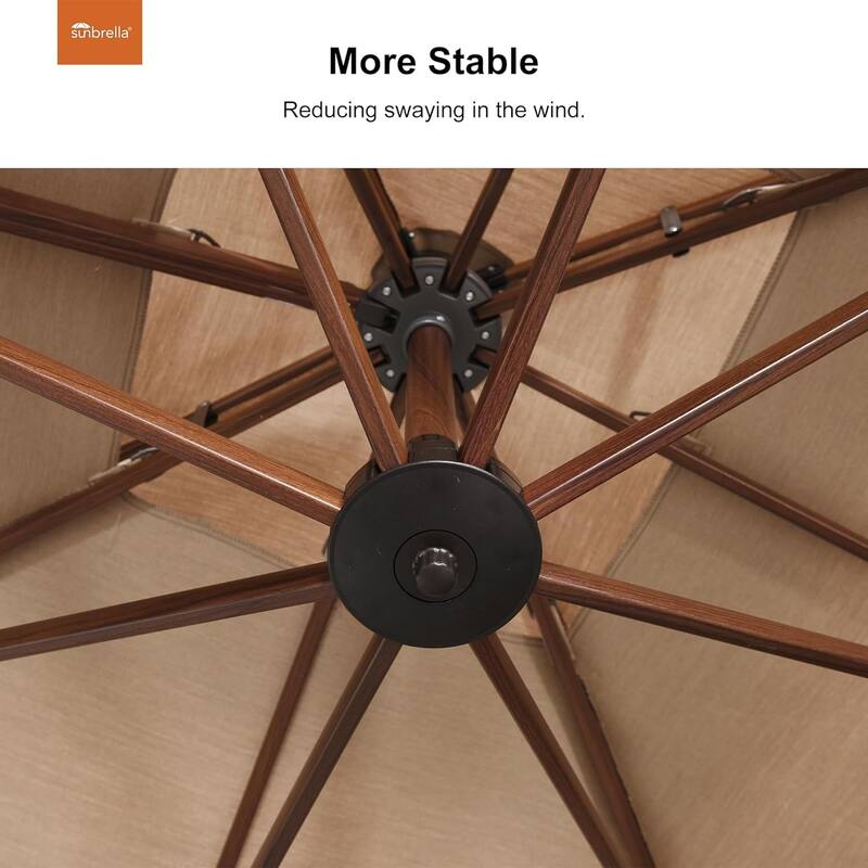 PURPLE LEAF Sunbrella Patio Cantilever Umbrella