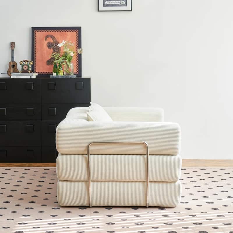 78.8"Convertible Floor Sofa Bed-with Pillow Back Support Armrest Floor Couch Compression Sofa Futon Couch Lounge Sleeper Bed