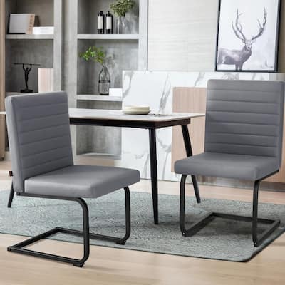 Modern Kitchen Chairs Pair - Easy Assembly & Stain-Resistant