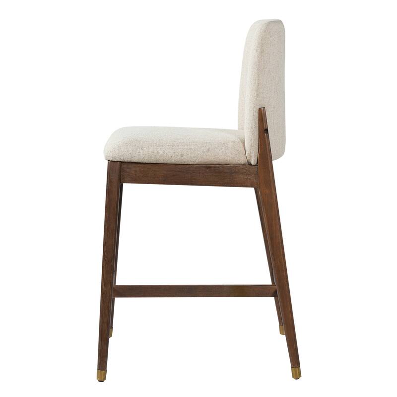 Christopher Knight Home - Clara Modern Wooden Upholstered Counter Stool