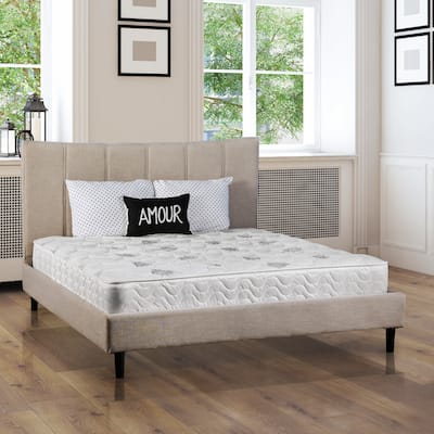 Nili Contemporary White Queen Tight Top Mattress by Furniture of America