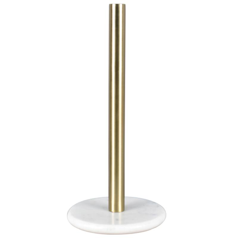 happimess, Avery Metal with Non Slip Weighted Marble Base Paper Towel Holder