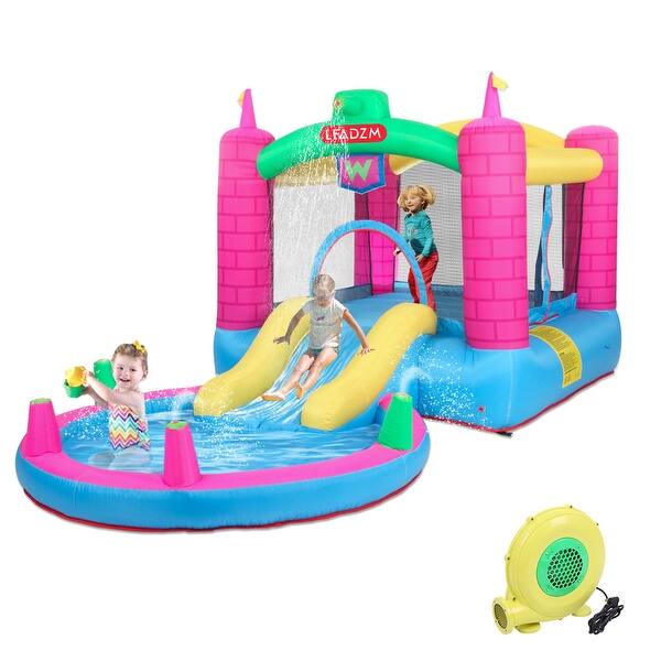 slide 2 of 15, Inflatable Bounce House, Climbing Wall, Large Jumping Area, Ideal Kids Jumper - One Size One Size