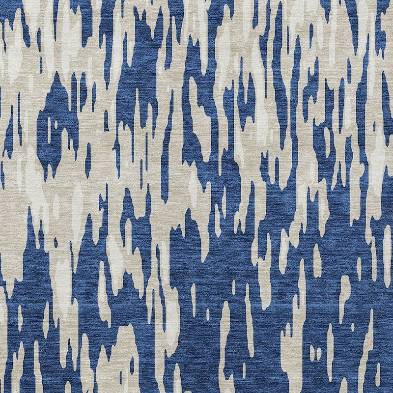 HomeRoots Abstract Transitional Rectangle Outdoor Rug