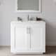 Option White / Giotto Quartz Top / Brushed Nickel