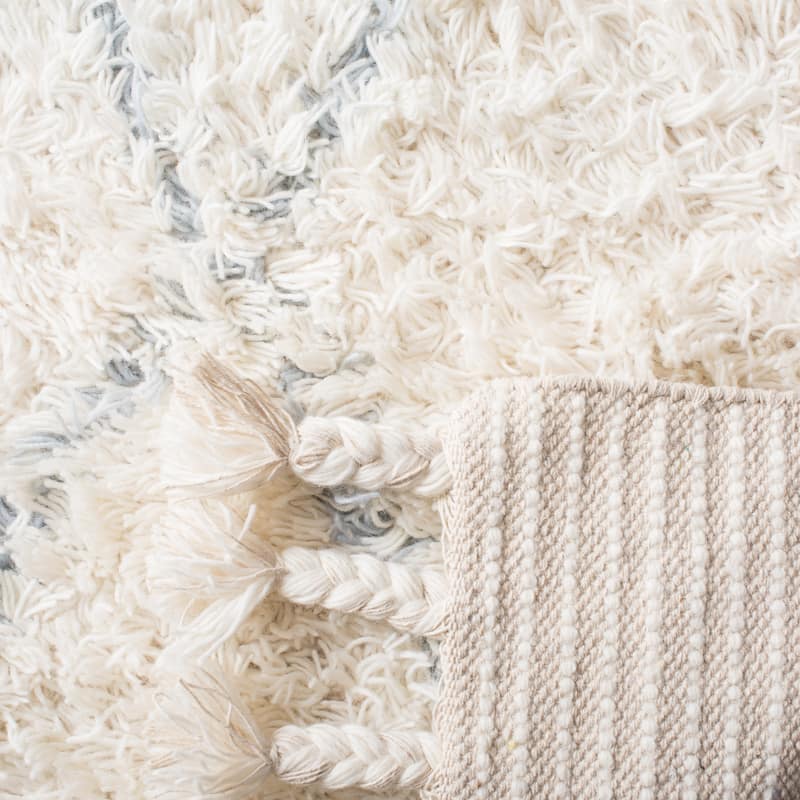SAFAVIEH Handmade Casablanca Shag Daiana 1.4-inch Thick Wool Rug