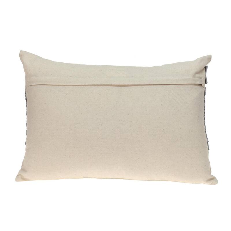 Glam Off White with Golden Sequins Lumbar Throw Pillow