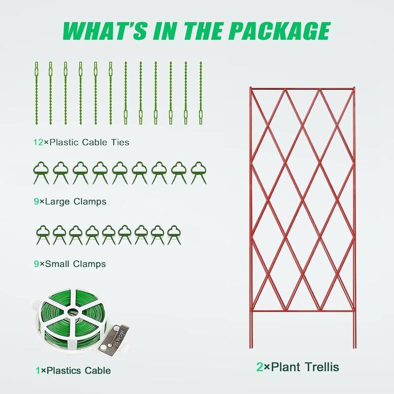 Foldable Cucumber Trellis, Outdoor Garden Trellis for Climbing Plants