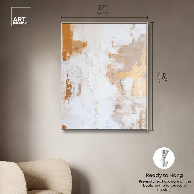 Golden Bronze Ripple I Canvas by Art Remedy