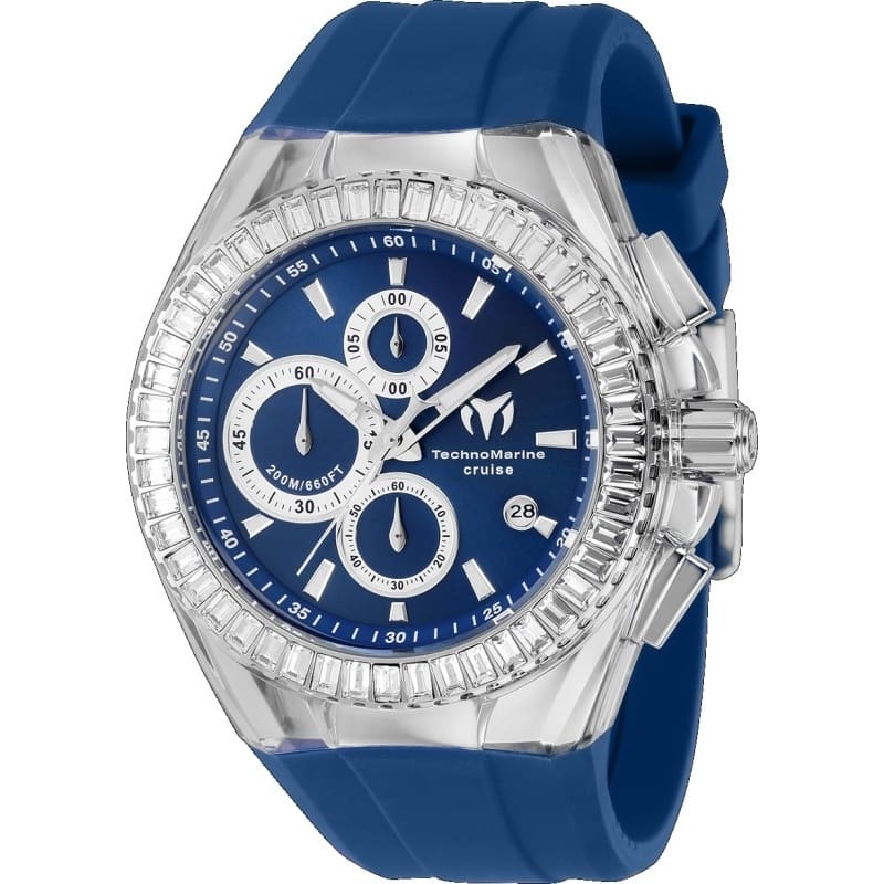 TECHNOMARINE Men's TM-121152 Cruise Quartz VD57 Metal Dial Watch - Blue