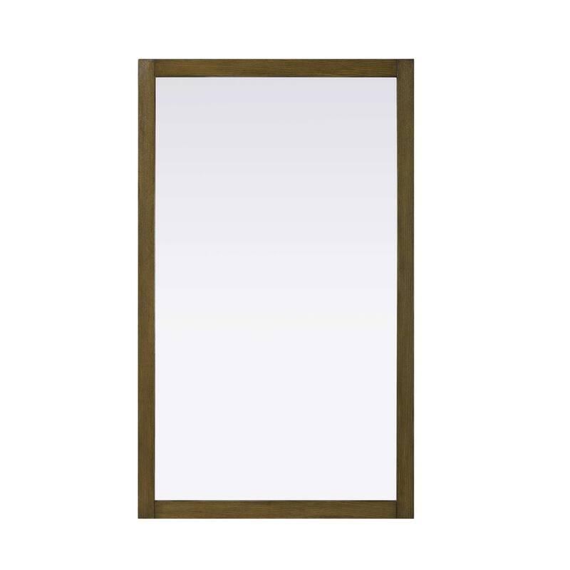 Solene Wooden Rectangle Mirror (60-72 x 36 in.) - Hazel Oak - 60" x 36"