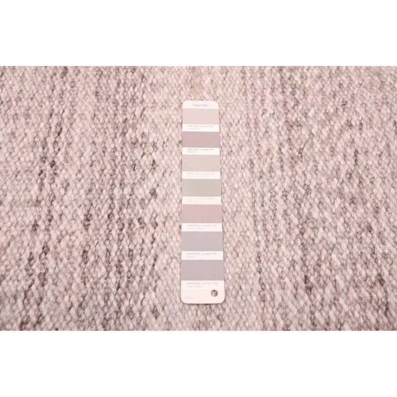 ECARPETGALLERY Flat-Weave Nevada Grey Wool Kilim - 5'2 x 7'9