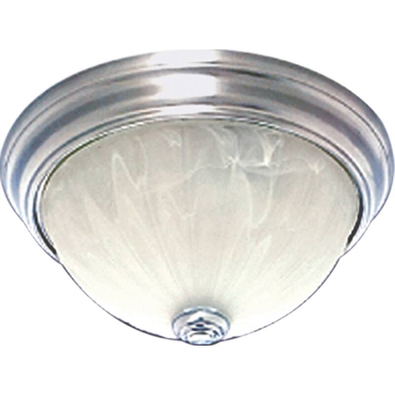 Volume Lighting Marti 3 Light 15" Wide Flush Mount Bowl Ceiling - Brushed Nickel