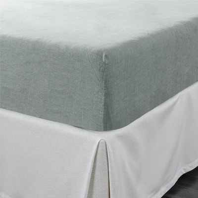 Blue Linen Queen Fitted sheet