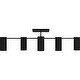 preview thumbnail 4 of 6, Foreland 6-Light Matte Black Semi-Flush Mount