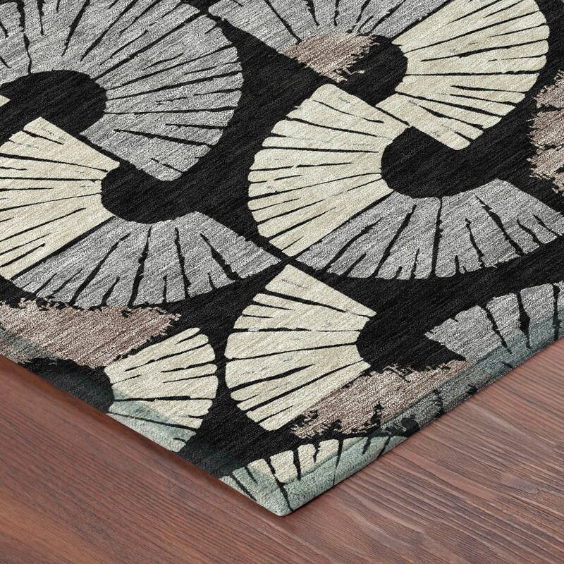 Machine Washable Indoor/ Outdoor Modern Jay Chantille Rug