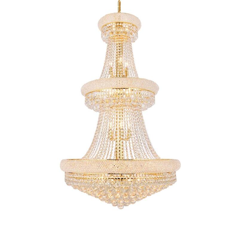 Fleur Illumination 32 light Gold Chandelier