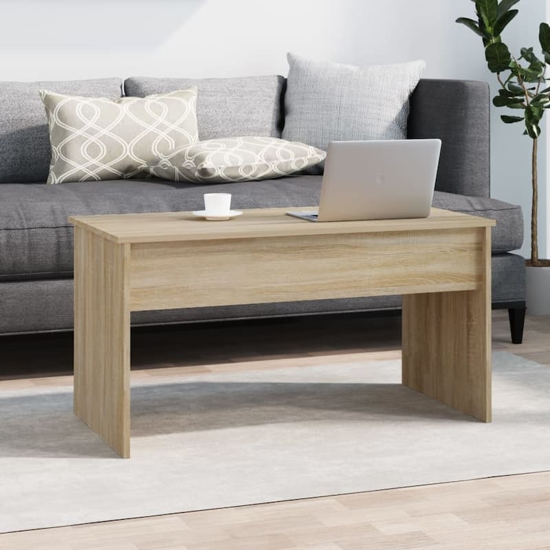 vidaXL Coffee Table Lift Top End Table Accent Side Sofa Table Engineered Wood - 40.2" x 19.9" x 20.7"
