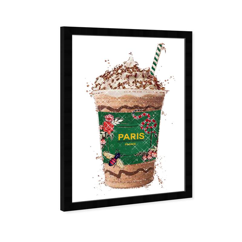 Wynwood Studio Prints Drinks and Spirits Wild Green Coffee Green and Emerald Glam Wall Art Canvas Print