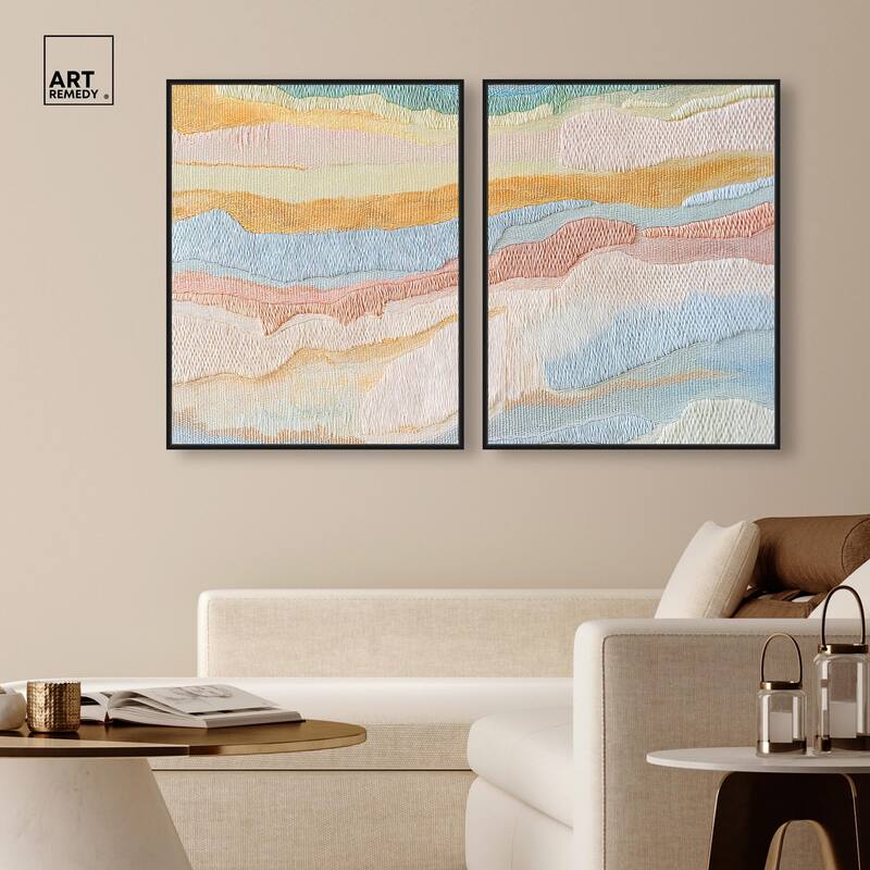 Morning Calm III Canvas Set of 2 by Art Remedy
