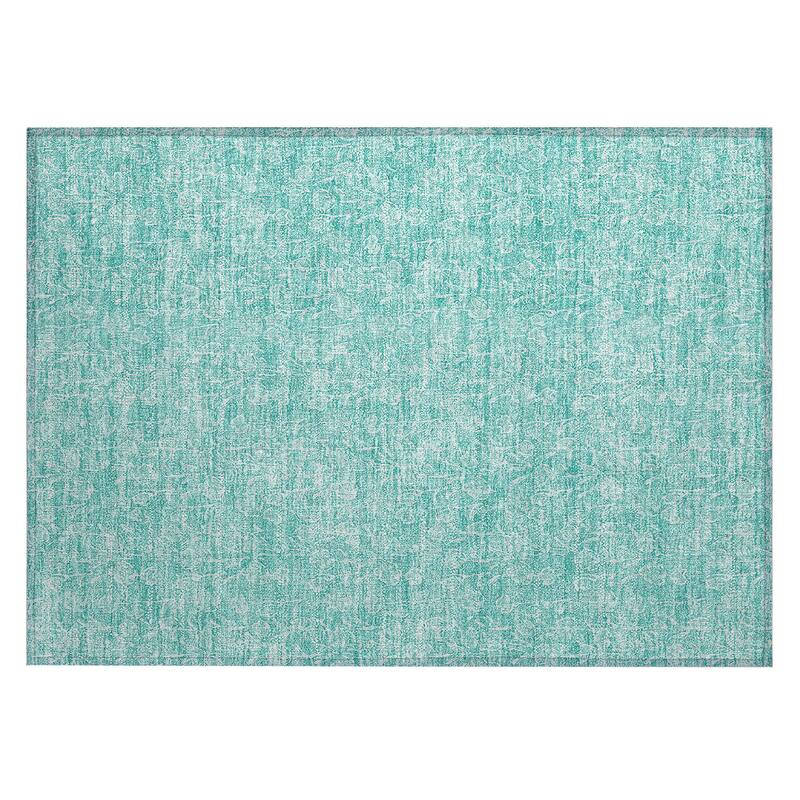 Machine Washable Indoor/ Outdoor Chantille Modern Floral Impressions Rug