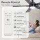 preview thumbnail 154 of 193, 42/48/52/56/60/65-IN LED Ceiling Fan with Light Kit and Remote(5/6/7/8-Blade)