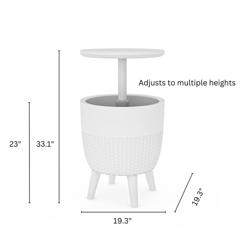 Angel Trumplet chaise lounge set with cooler
