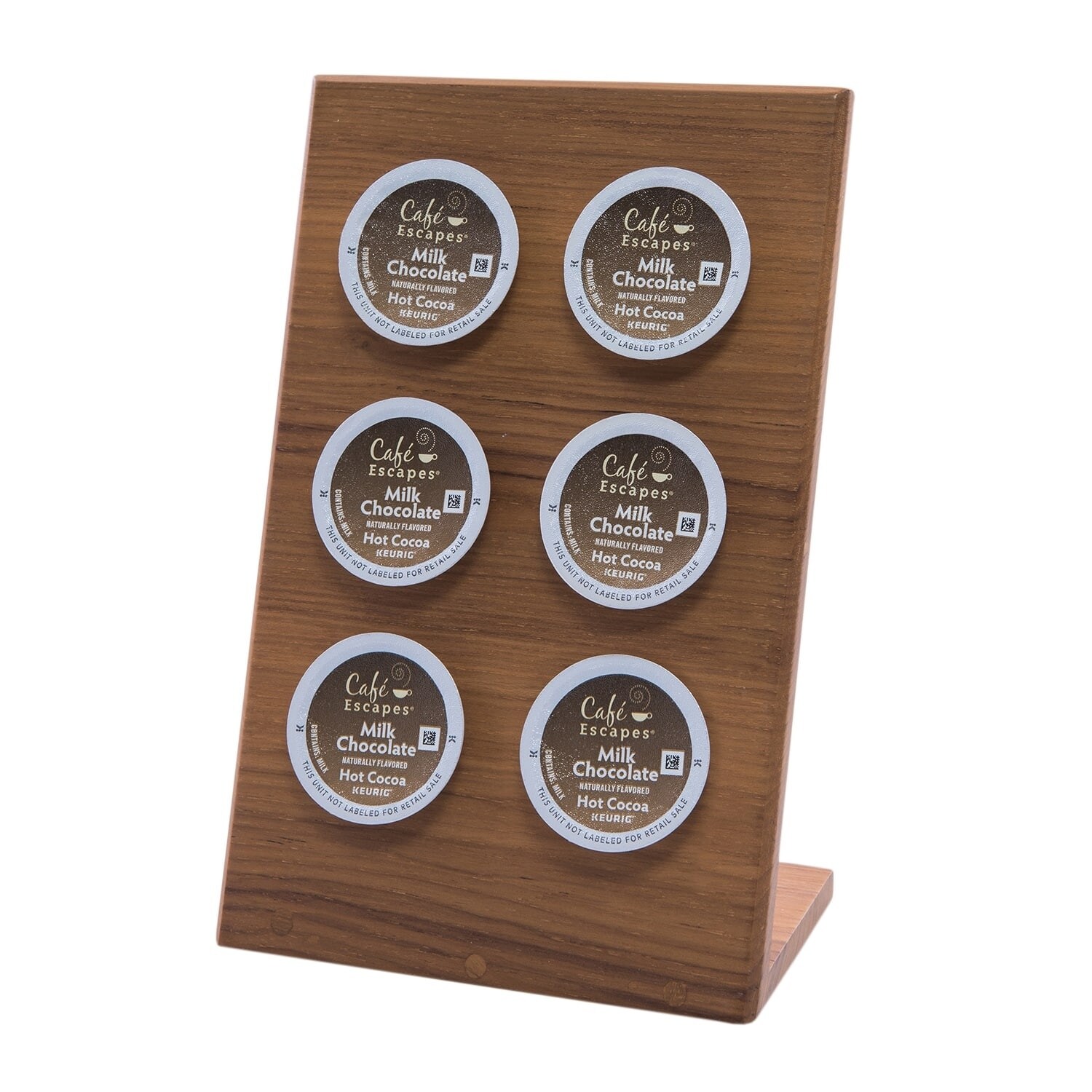 HomeRoots Free Standing 6.00 " Wood Coffee Storage & Accessories - 6.00 in. x 9.50 in. x 3.00 in.