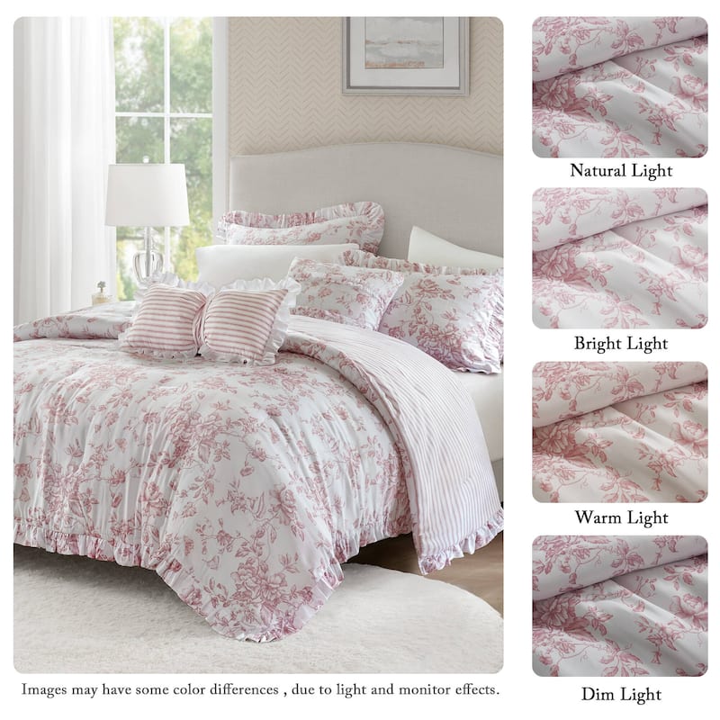 Madison Park Essentials Adele Comforter Set with Decorative Pillows