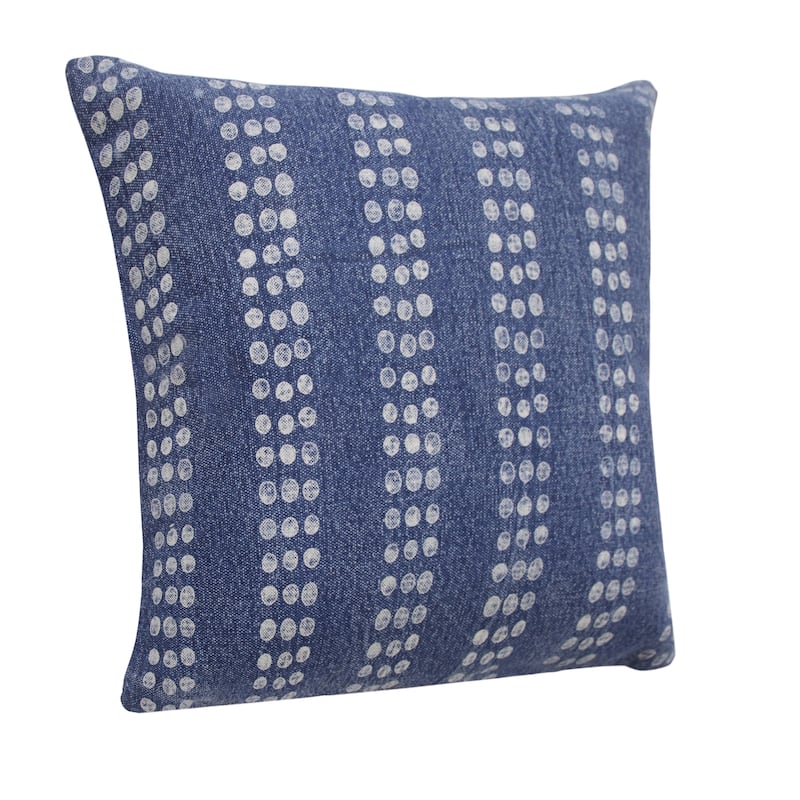 Sevita Polka Dot Stripe Stonewash Throw Pillow, Single or Set of 2