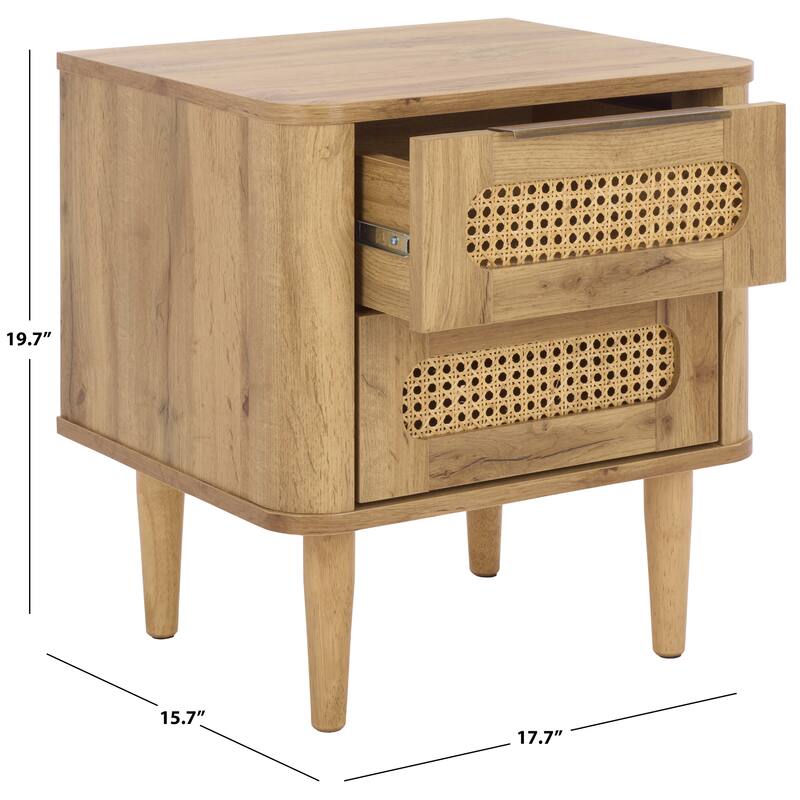 SAFAVIEH Home Brey 2-Drawer Nightstand