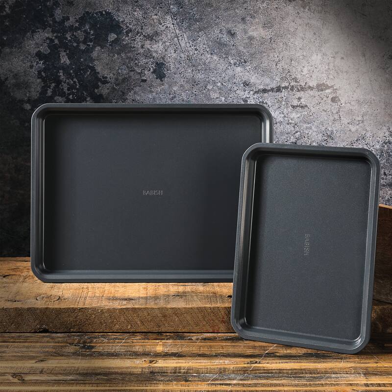 Babish 2 Piece Carbon Steel Baking Sheet - Half Sheet & Quarter Sheet