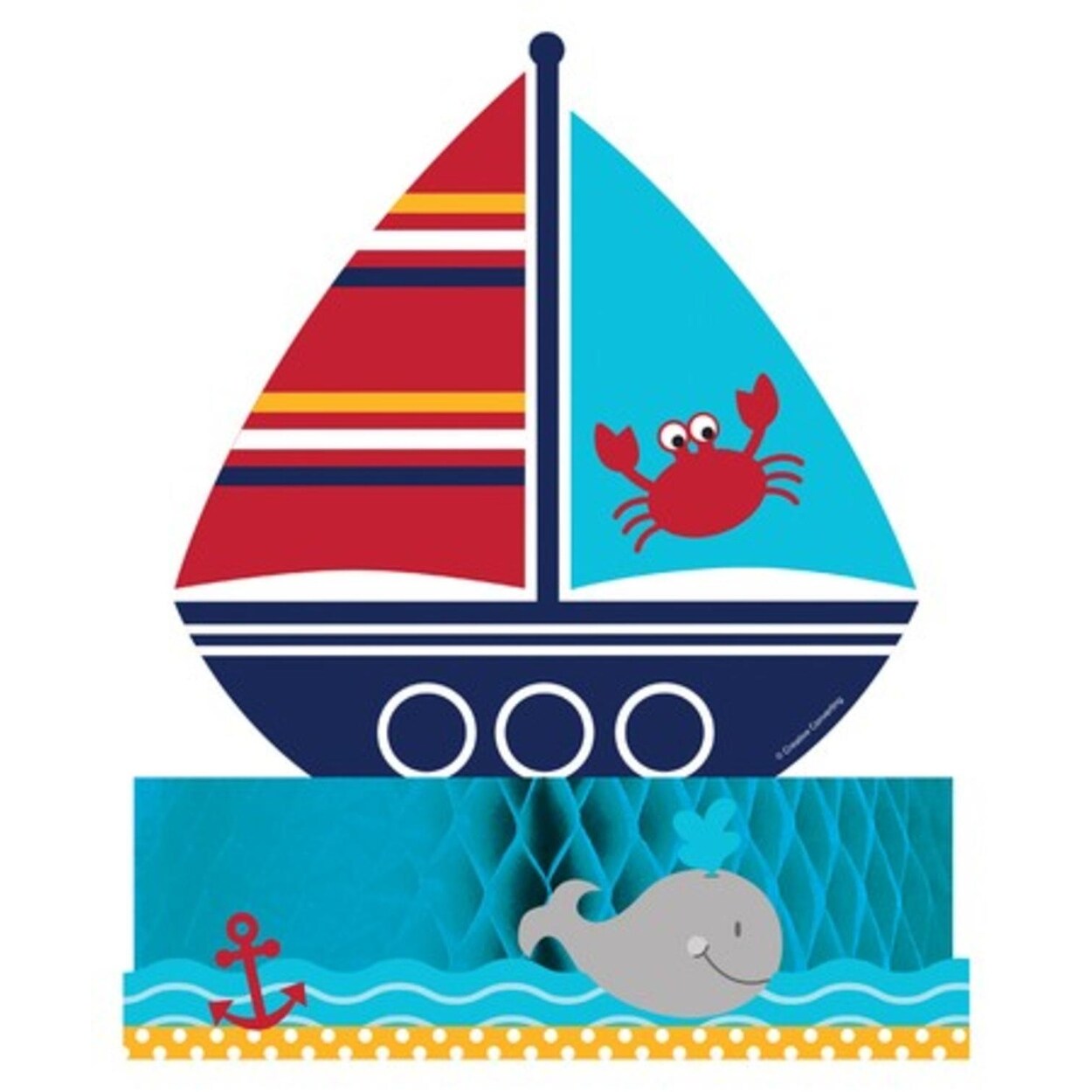 Shop Pack Of 6 Ahoy Matey School Bus Yellow And Navy Blue Die Cut