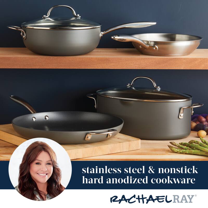 Rachael Ray Professional Hard Anodized Nonstick Cookware Oval Sauté Pan