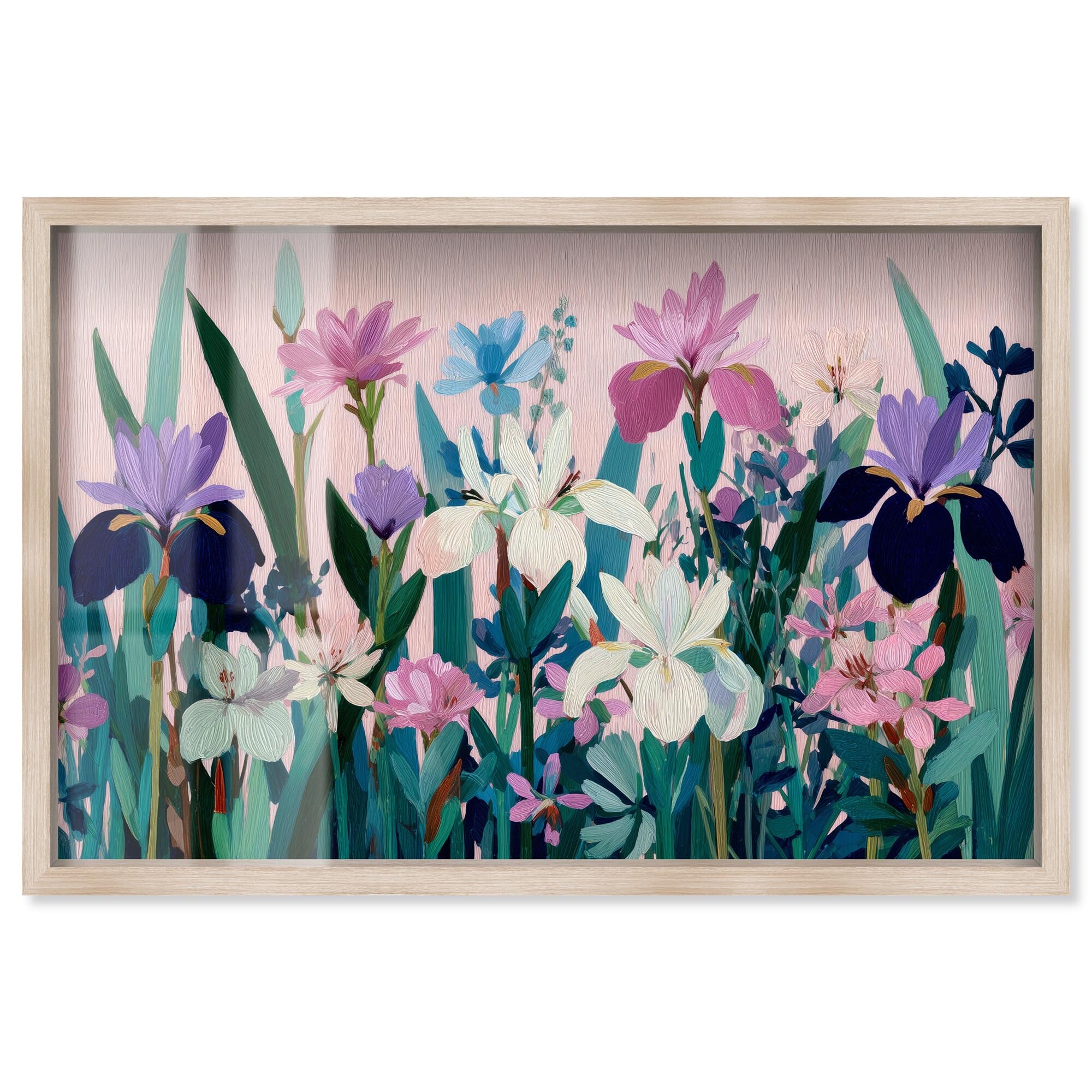 Gouache Florals I Floral Wall Decor Shadowbox Print by Art Remedy