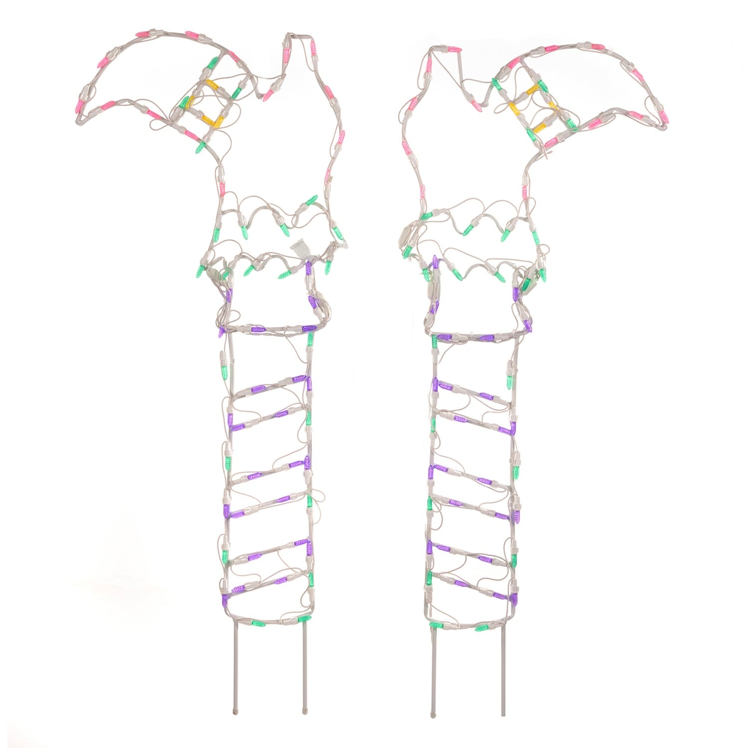 Halloween LED Witches Boots w/ Yard Stakes 40 inches