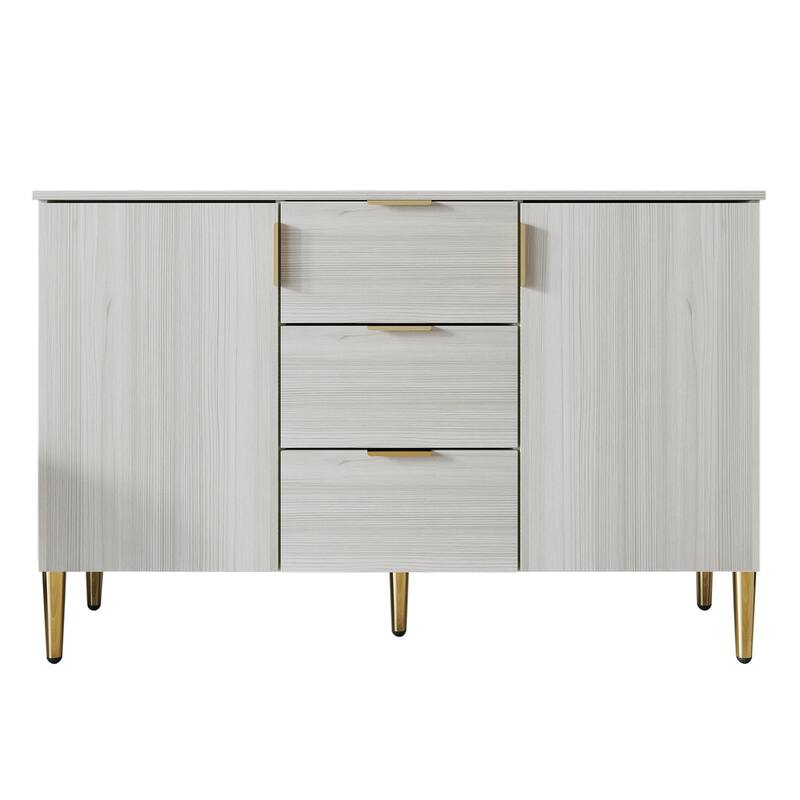 CraftPorch Luxurious Clean-Lines Sideboard - Light Grey