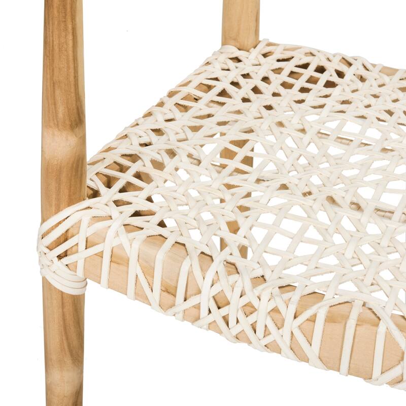 SAFAVIEH Trix Light Oak Arm Chair - 25Wx19Dx31H