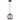 1-light Oil Rubbed Bronze Hanging Pendant