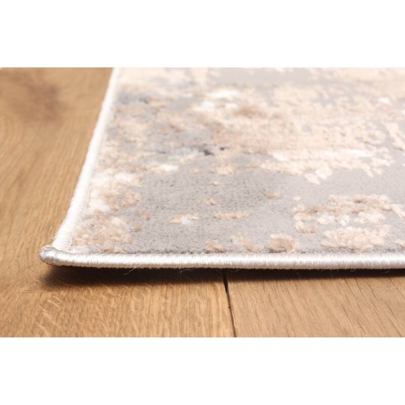 ECARPETGALLERY Machine Made Bronte Taupe Area Rug