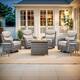 Option Grey Wicker Beige Cushion