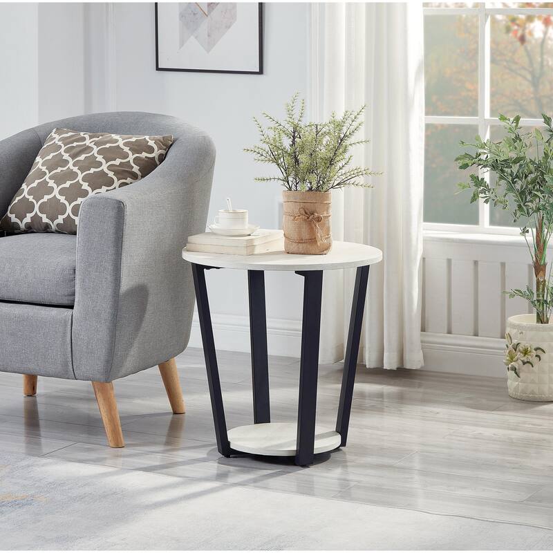Featured Cocktail Table Off White Tea & Coffee Table Side Table
