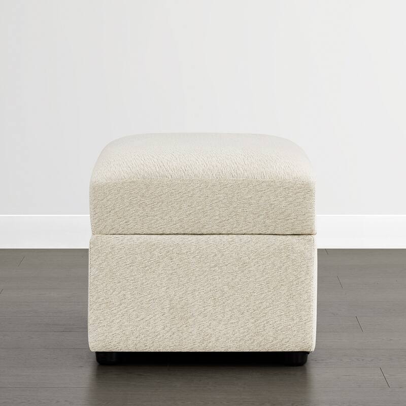 Spruce & Spring Modern Upholstered Swivel Barrel Accent Chair with Ottoman & Removable Slipcover