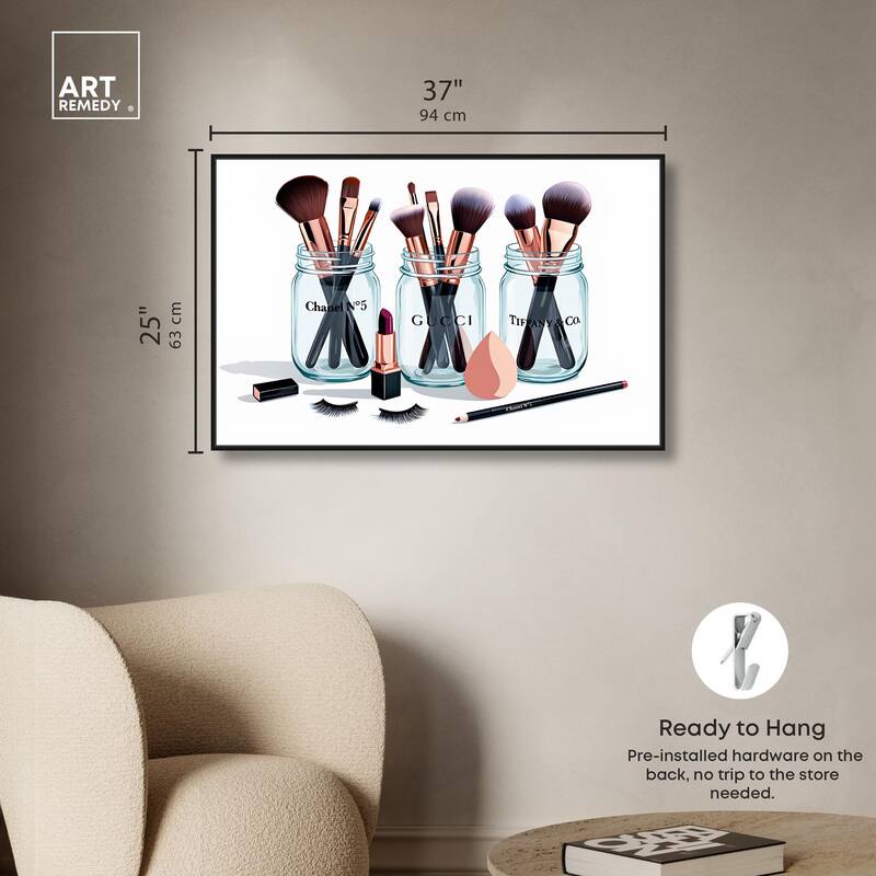 Glamour Glassware Canvas by Art Remedy