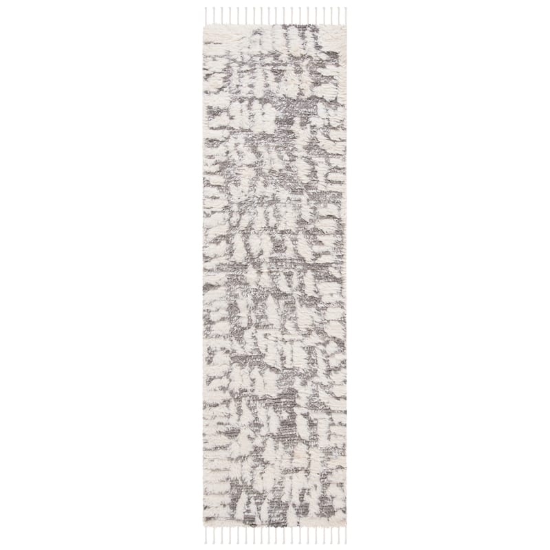 SAFAVIEH Hand-Knotted Manhattan Florije Wool Tassel Rug